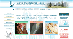 Desktop Screenshot of centre-chirurgie-main.com